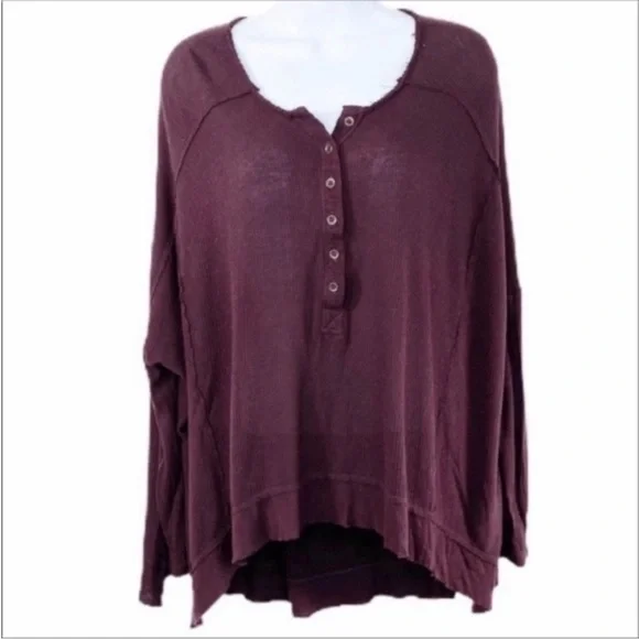 FREE PEOPLE thermal long sleeve top XS - Picture 1 of 10